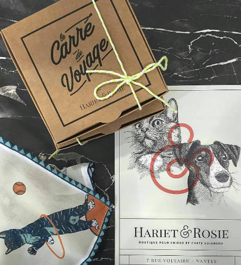 Lit pour chien design en bois et tissu par Labbvenn - Hariet & Rosie