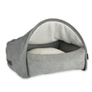 Grotte pour chien grise