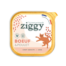 Boîte de pâtée pour chat boeuf et poulet de face