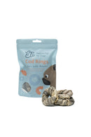 Anneaux en peau de morue séchée pour chien