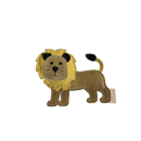 Jouet pour chien lion en daim