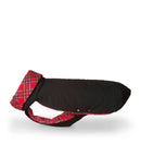 Manteau noir et écossais pour lévrier whippet