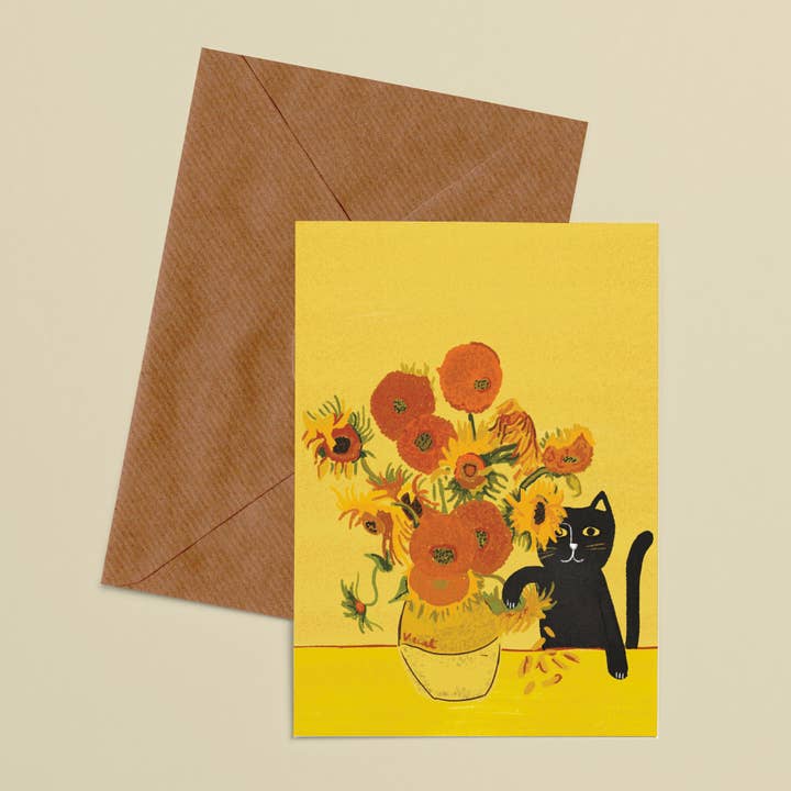 Carte postale Les tournesols de Van Cat