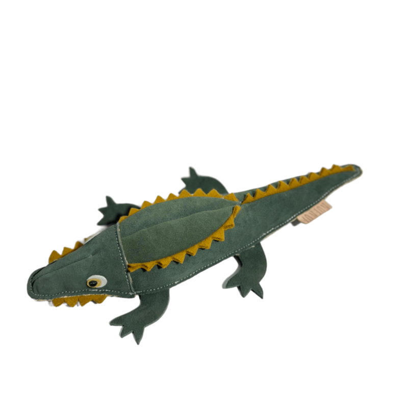 Jouet crocodile en daim