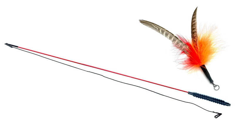 Canne à pêche pour chat (jouets interchangeables)