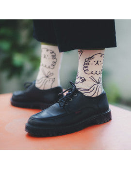 Chaussettes Odile – Bonpied x Odile Ferraille | Motif chien