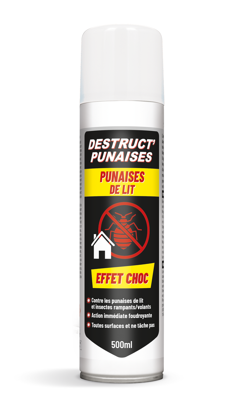 Bombe spray anti punaises de lit Destruct'Punaises Effet Choc