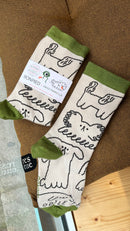 Chaussettes Odile – Bonpied x Odile Ferraille | Motif chien