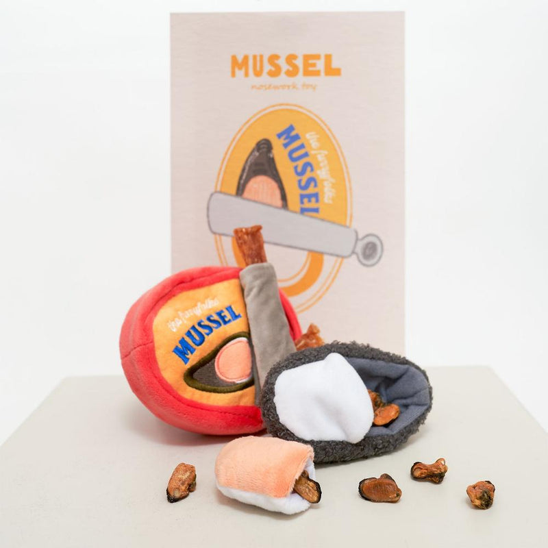 Jouet de Fouille et d’Enrichissement pour Chiens – Tinned Mussel Nosework par The FurryFolks