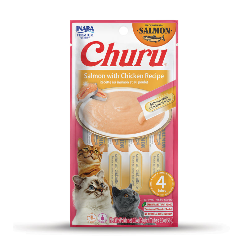 Friandises Pour Chats Inaba Churu - Purées Riches En Humidité, Sans Céréales Ni Sucre - Saveur Poulet, Lot De 36g - 3