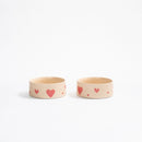 Bol Cozy Hearts pour chien en céramique artisanale