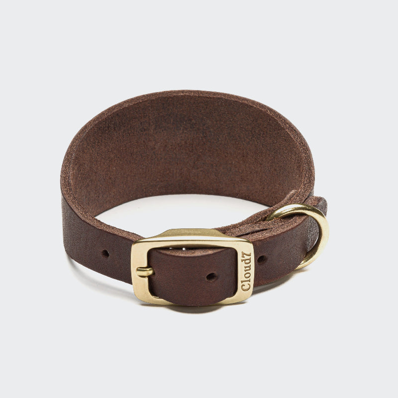 Collier en cuir pour lévrier