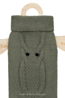 Pull pour chien en laine kaki