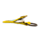 Détail de l'étui pour airtag jaune