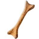 Bois d'olivier à mâcher en forme d'os