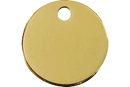 Médaille d'identification gravure personnalisée ronde