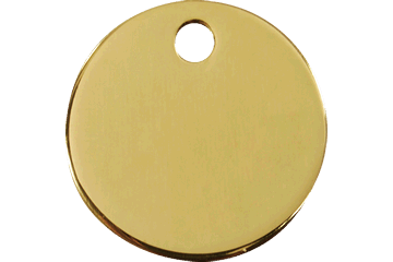 Médaille d'identification gravure personnalisée ronde