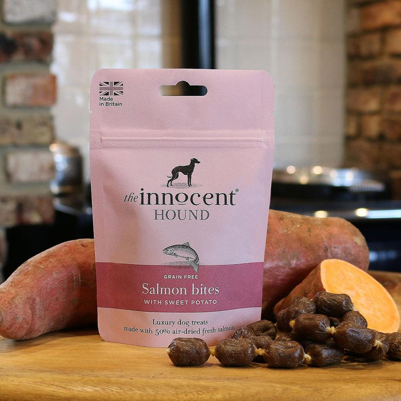 Bouchées de saumon à la patate douce pour chien