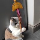 Jouet pour chat méduse en cuir