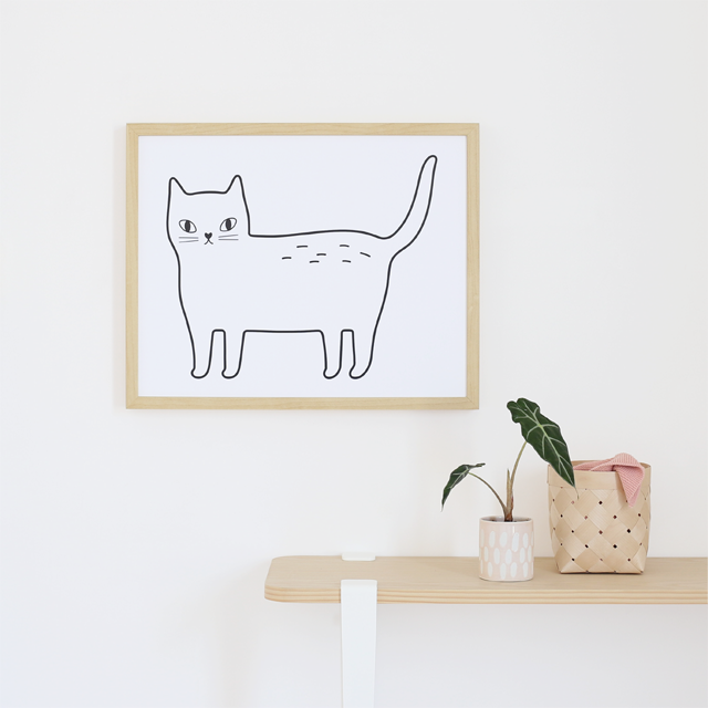 Affiche décorative Kitty - Hariet et Rosie