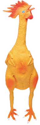 jouet poulet pour chien en latex naturel