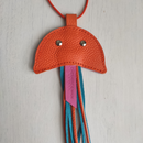 Jouet pour chat méduse en cuir