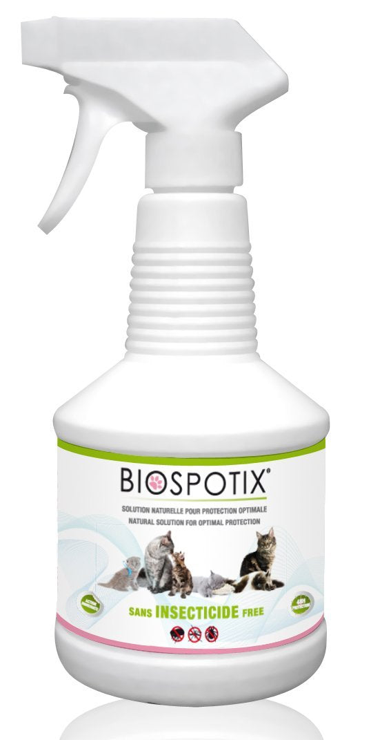 Spray anti-puces naturel pour chat Biospotix