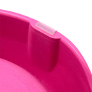 Détail de la gamelle en bambou rose