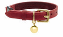 Collier en cuir rouge Chester - Hariet et Rosie