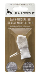 Brosse à dents pour chien et chat à mettre sur le doigt dans son paquet