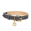 Collier en cuir gris ardoise collection color Pop - Hariet et Rosie