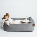Panier pour chien tweed gris Sleepy Deluxe - Hariet et Rosie