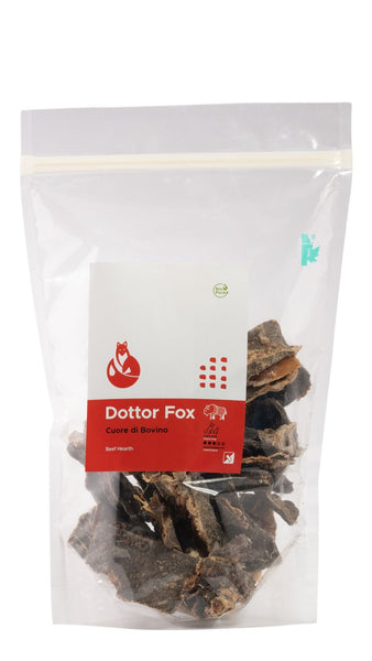 Friandises coeur de bœuf séché pour chien par Dottor Fox - Hariet