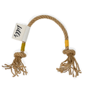 Corde pour chien en chanvre jaune