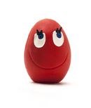 jouet oeuf rouge pour chien en latex naturel