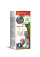 Pipettes anti-puces bio chat et chaton