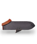 Manteau pour lévrier gris et orange