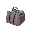 Panier de voiture pour chien lila et noir