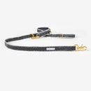 Laisse pour chien noire et crème