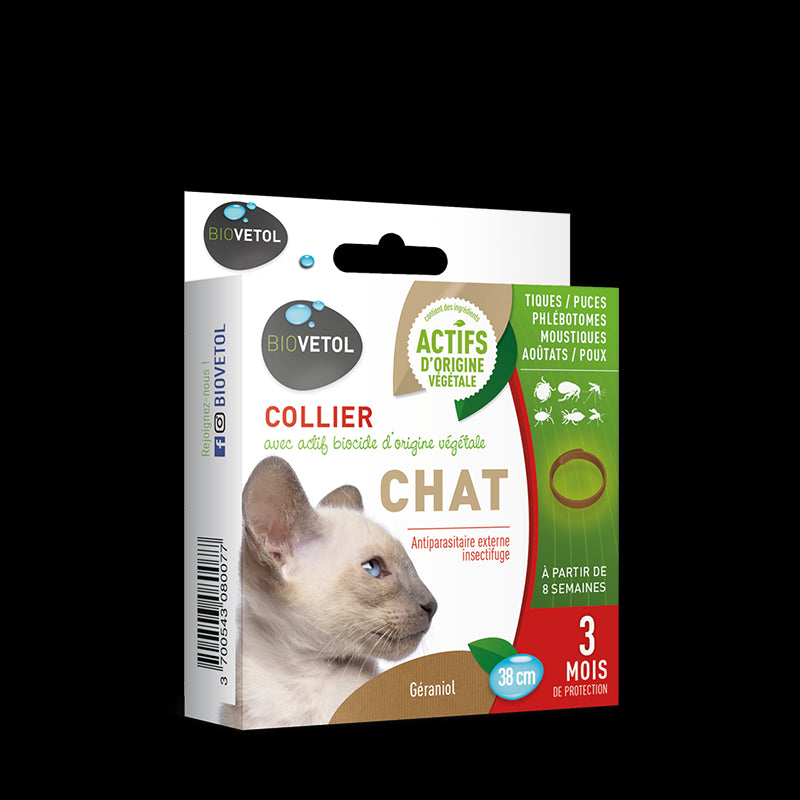 Collier anti puces Chat Biovetol