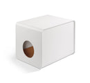 maison de toilette pour chat design blanche