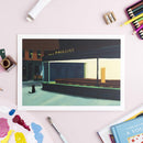 Affiche Edward Hopper Night Cat