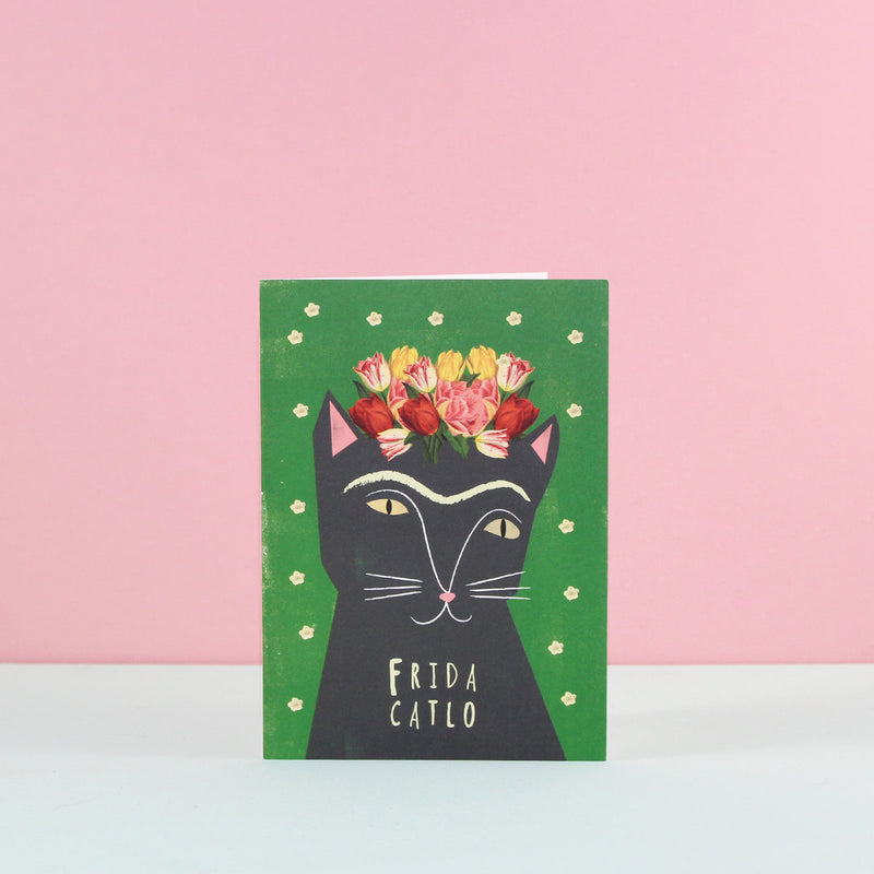 Carte postale chat Frida Catlo - Hariet et Rosie