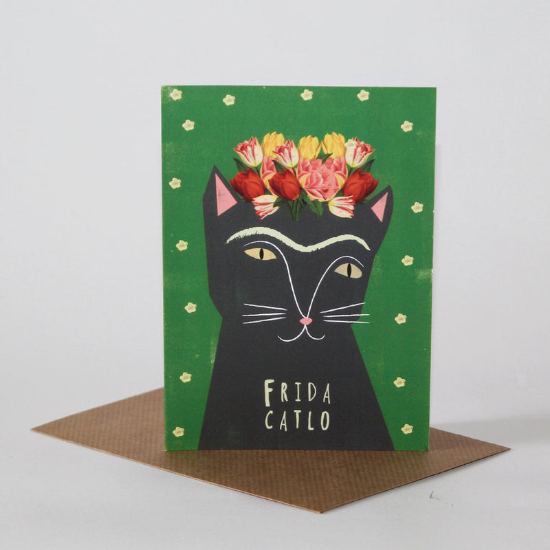 Carte postale chat Frida Catlo - Hariet et Rosie
