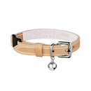 Collier en cuir pour chat collection velouté