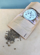 Sachet de valeriane ou herbe aux chats ouvert