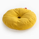 Lit rond pour chat jaune