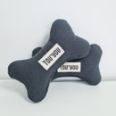 Jeu os pour chien en lin naturel