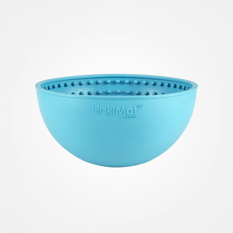 wobble bowl lickimat bleu