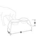 Double écuelle design pour chien Cena